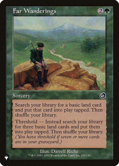 Magic the Gathering Card - Far Wanderings - MTG Circle
