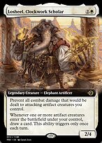 Magic the Gathering Card - Losheel, Clockwork Scholar - MTG Circle