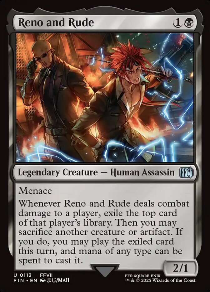 Magic the Gathering Card - Reno and Rude - MTG Circle