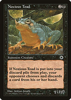Magic the Gathering Card - Noxious Toad - MTG Circle