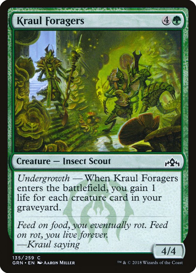 Magic the Gathering Card - Kraul Foragers - MTG Circle
