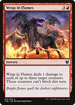 Magic the Gathering Card - Wrap in Flames - MTG Circle