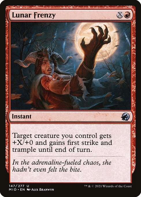 Magic the Gathering Card - Lunar Frenzy - MTG Circle
