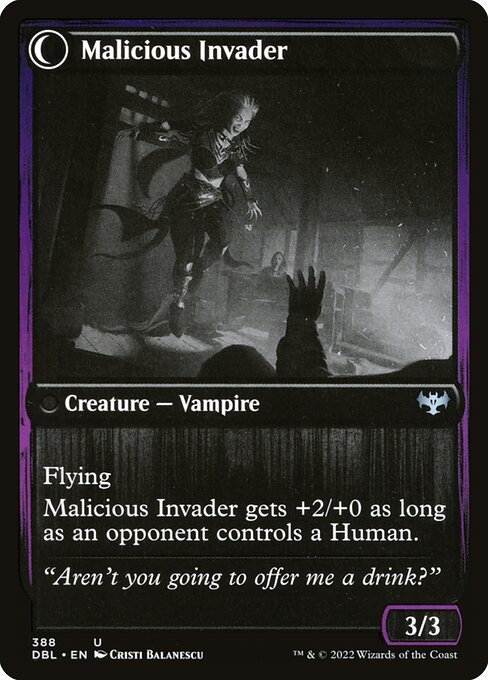 Magic the Gathering Card - Malicious Invader - MTG Circle
