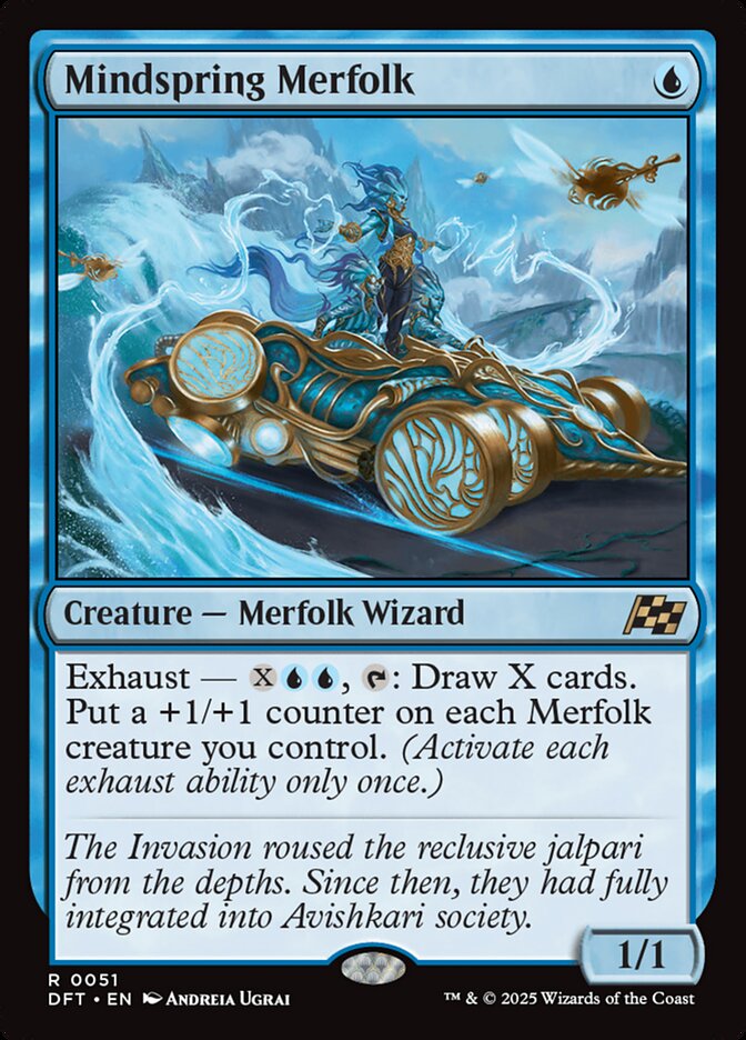 Magic the Gathering Card - Mindspring Merfolk - MTG Circle