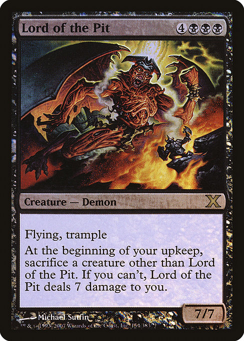 Magic the Gathering Card - Lord of the Pit - MTG Circle