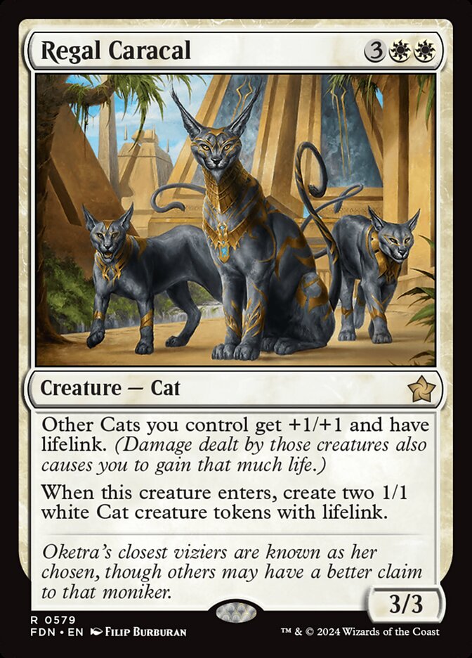 Magic the Gathering Card - Regal Caracal - MTG Circle