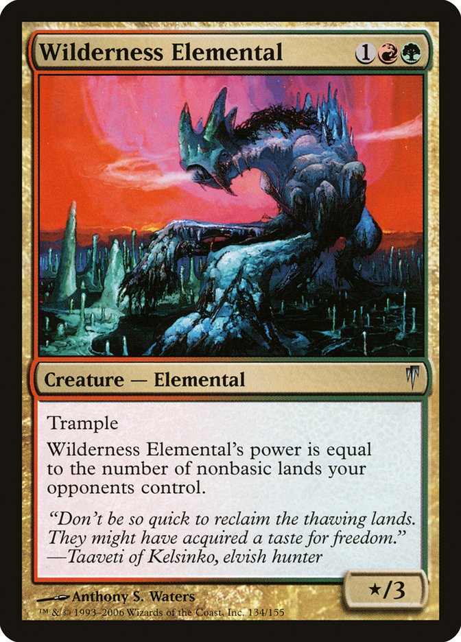 Magic the Gathering Card - Wilderness Elemental - MTG Circle