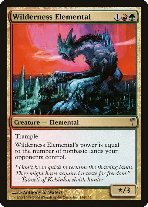 Magic the Gathering Card - Wilderness Elemental - MTG Circle
