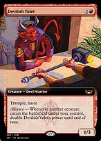 Magic the Gathering Card - Devilish Valet - MTG Circle