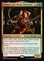 Magic the Gathering Card - Halana and Alena, Partners - MTG Circle