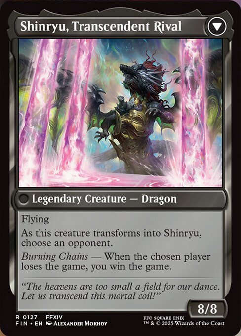 Magic the Gathering Card - Shinryu, Transcendent Rival - MTG Circle
