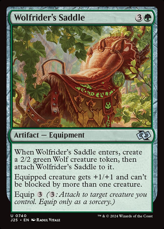Magic the Gathering Card - Wolfrider's Saddle - MTG Circle