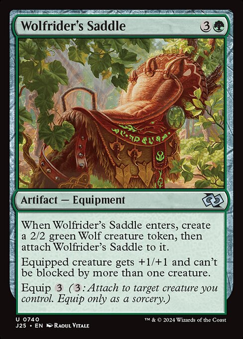 Magic the Gathering Card - Wolfrider's Saddle - MTG Circle