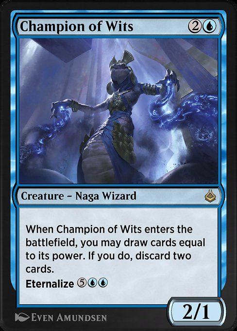 Magic the Gathering Card - Champion of Wits - MTG Circle