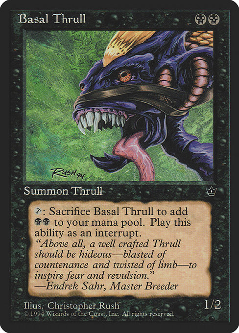 Magic the Gathering Card - Basal Thrull - MTG Circle