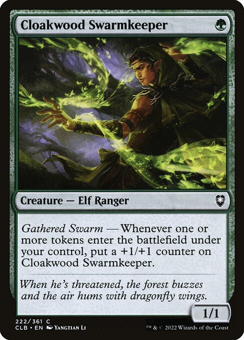 Magic the Gathering Card - Cloakwood Swarmkeeper - MTG Circle