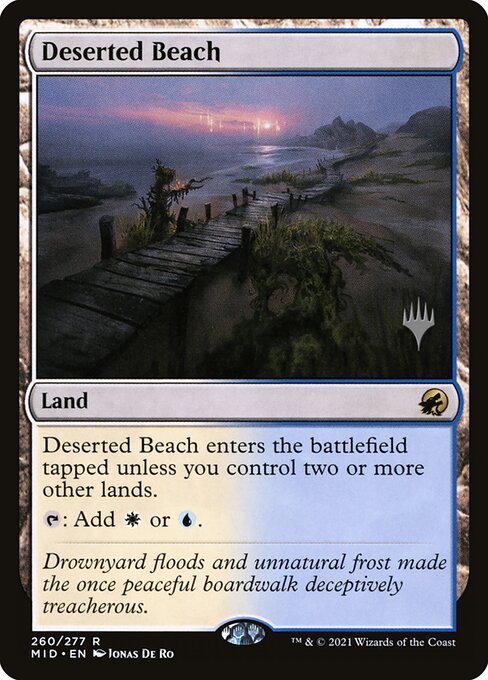 Magic the Gathering Card - Deserted Beach - MTG Circle