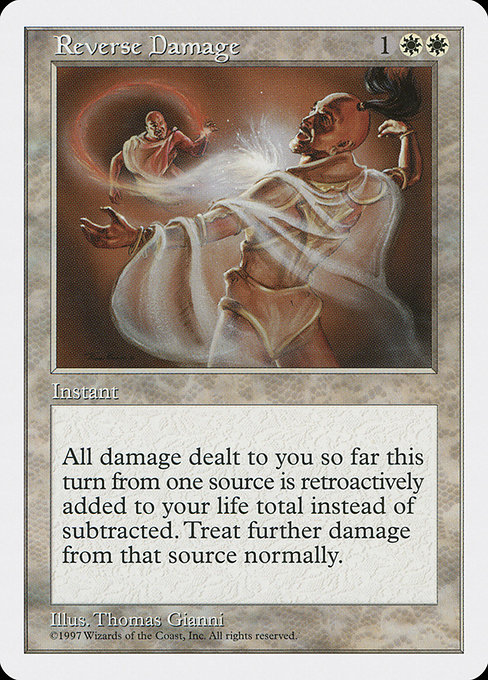 Magic the Gathering Card - Reverse Damage - MTG Circle