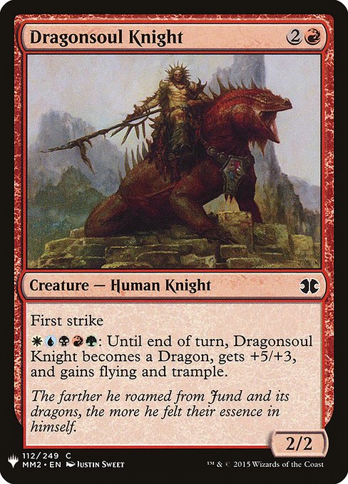 Magic the Gathering Card - Dragonsoul Knight - MTG Circle