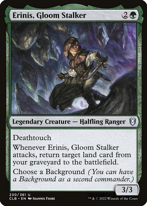 Magic the Gathering Card - Erinis, Gloom Stalker - MTG Circle