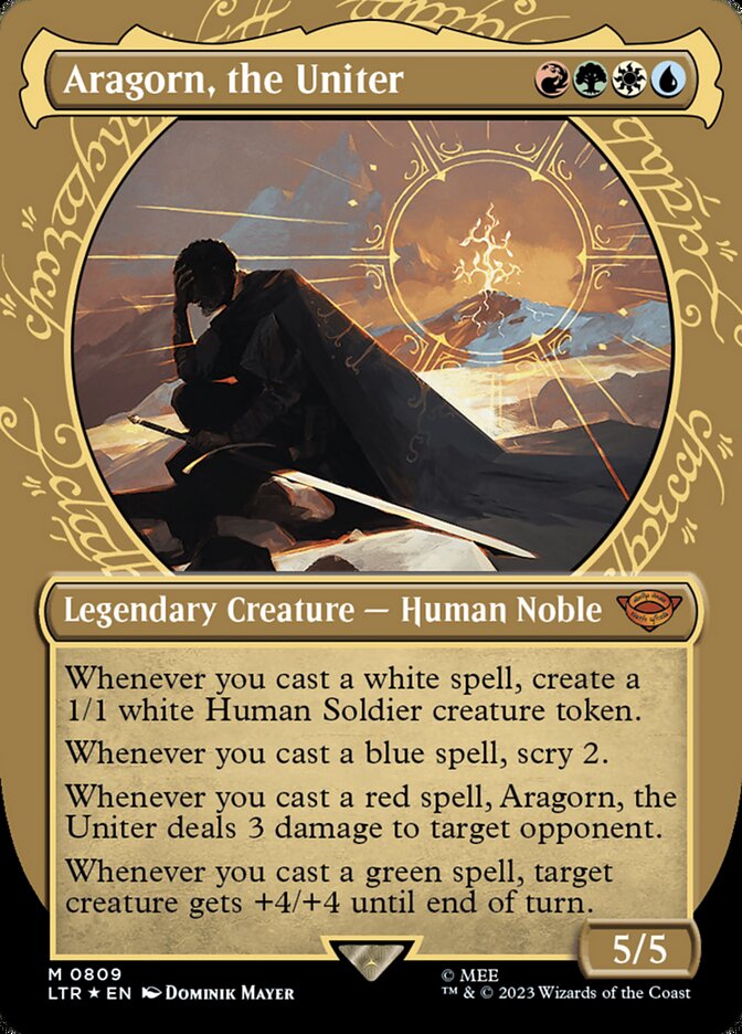 Magic the Gathering Card - Aragorn, the Uniter - MTG Circle