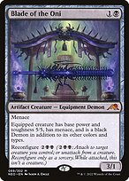 Magic the Gathering Card - Blade of the Oni - MTG Circle