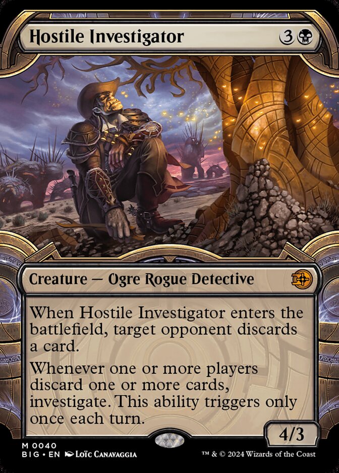 Magic the Gathering Card - Hostile Investigator - MTG Circle