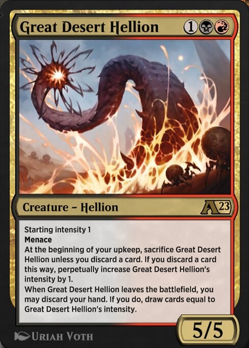 Magic the Gathering Card - Great Desert Hellion - MTG Circle