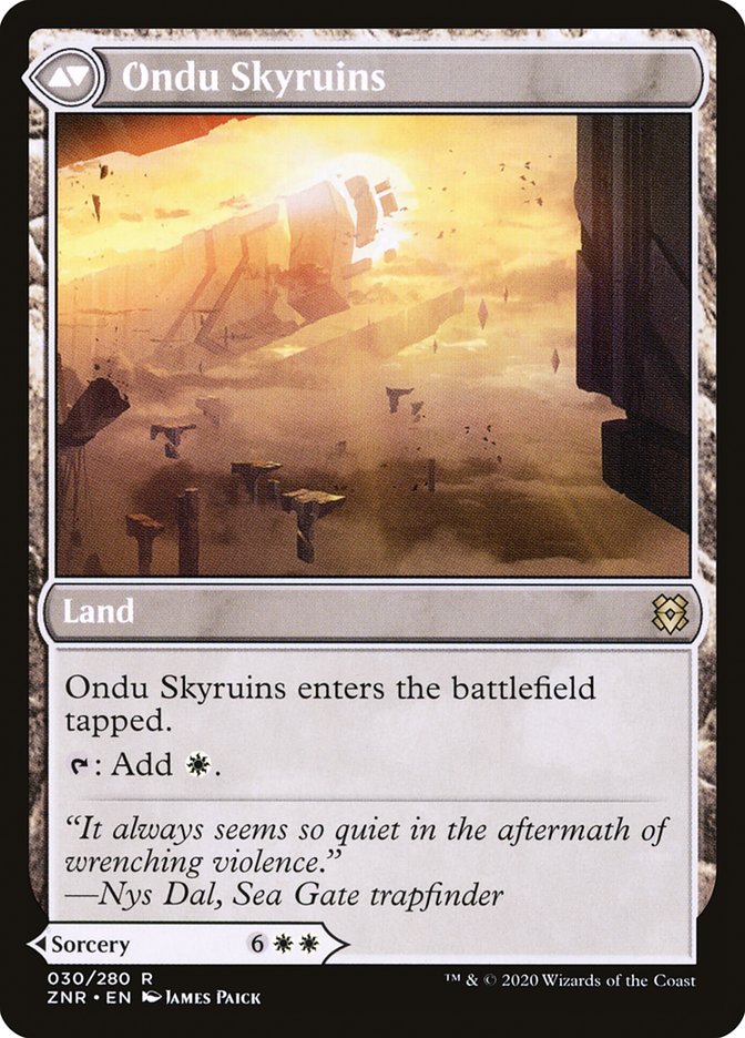 Magic the Gathering Card - Ondu Skyruins - MTG Circle