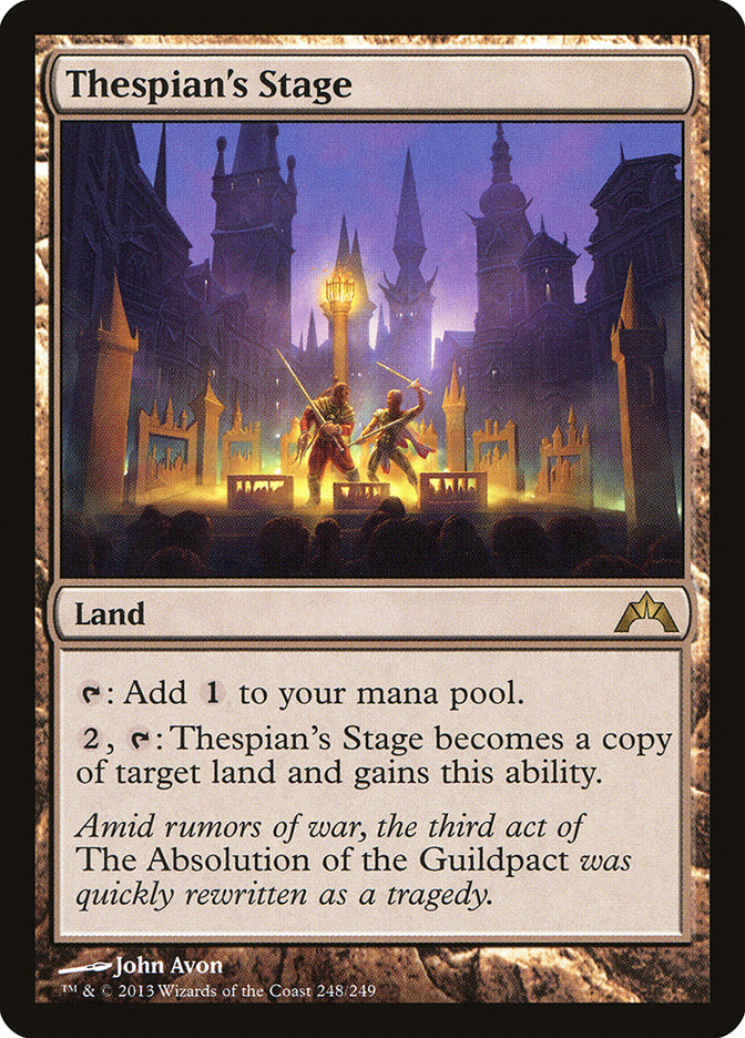 Magic the Gathering Card - Thespian's Stage - MTG Circle