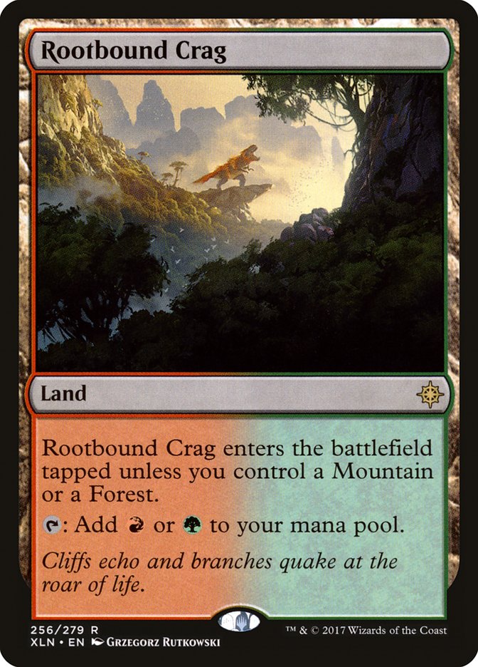 Magic the Gathering Card - Rootbound Crag - MTG Circle