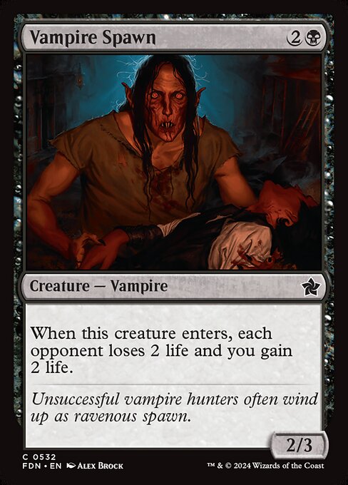 Magic the Gathering Card - Vampire Spawn - MTG Circle