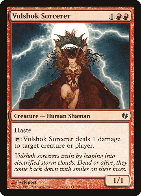 Magic the Gathering Card - Vulshok Sorcerer - MTG Circle