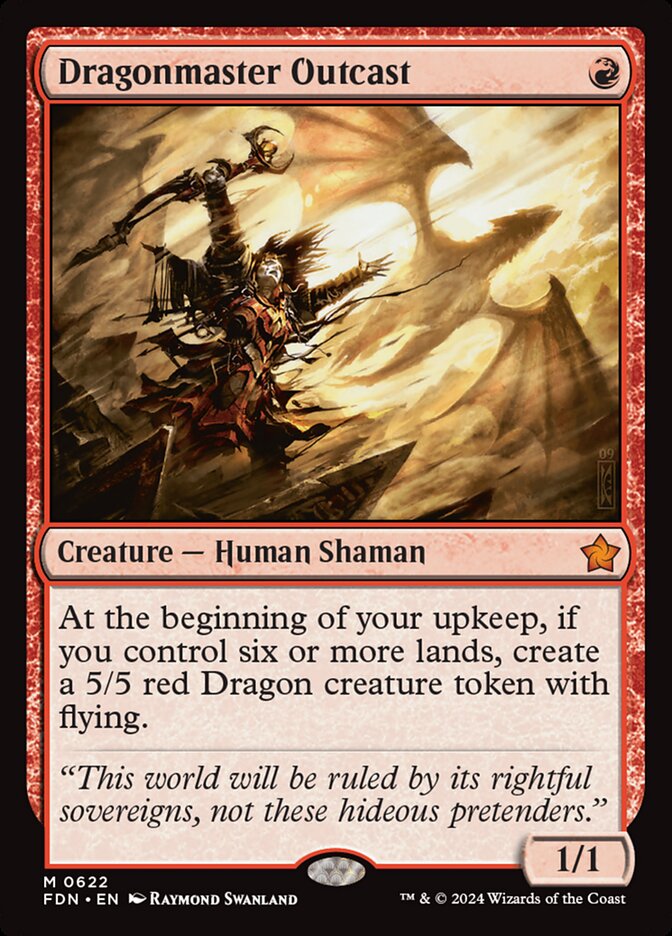 Magic the Gathering Card - Dragonmaster Outcast - MTG Circle