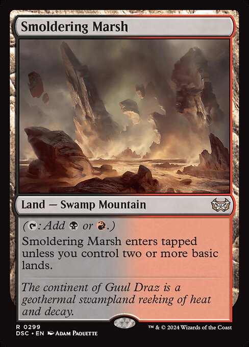 Magic the Gathering Card - Smoldering Marsh - MTG Circle