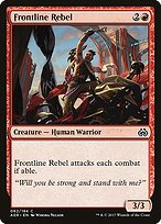 Magic the Gathering Card - Frontline Rebel - MTG Circle