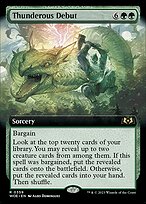 Magic the Gathering Card - Thunderous Debut - MTG Circle