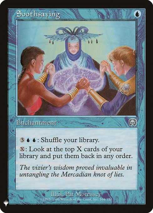 Magic the Gathering Card - Soothsaying - MTG Circle