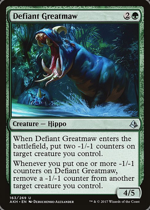 Magic the Gathering Card - Defiant Greatmaw - MTG Circle