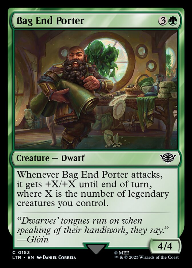Magic the Gathering Card - Bag End Porter - MTG Circle