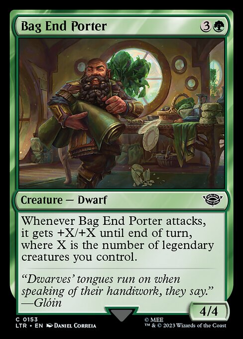 Magic the Gathering Card - Bag End Porter - MTG Circle