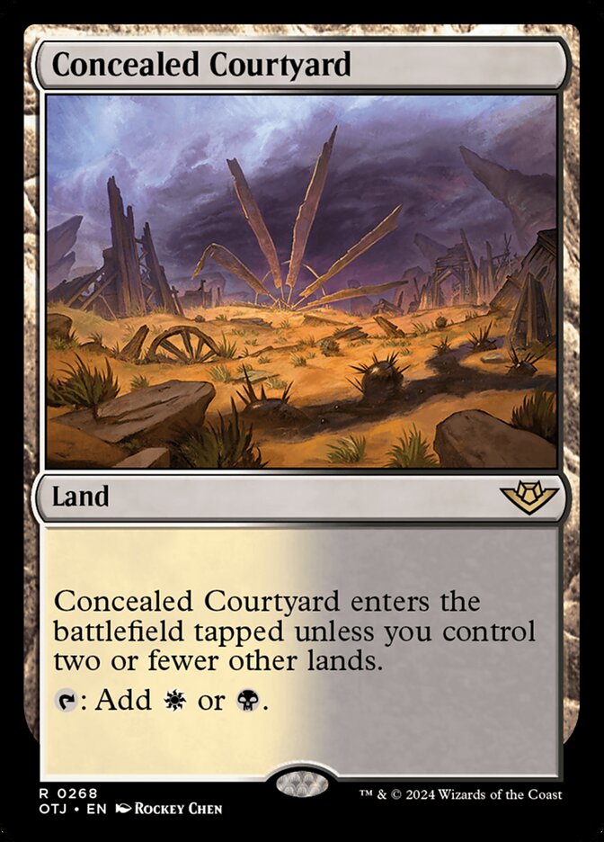 Magic the Gathering Card - Concealed Courtyard - MTG Circle