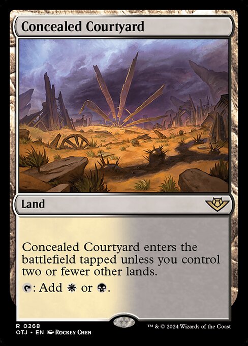 Magic the Gathering Card - Concealed Courtyard - MTG Circle