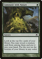 Magic the Gathering Card - Commune with Nature - MTG Circle