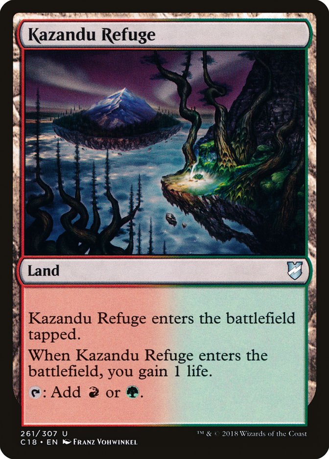 Magic the Gathering Card - Kazandu Refuge - MTG Circle