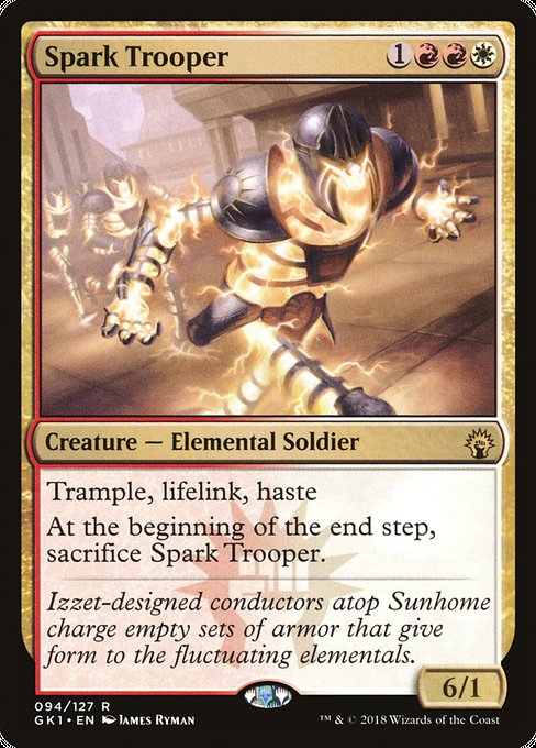 Magic the Gathering Card - Spark Trooper - MTG Circle
