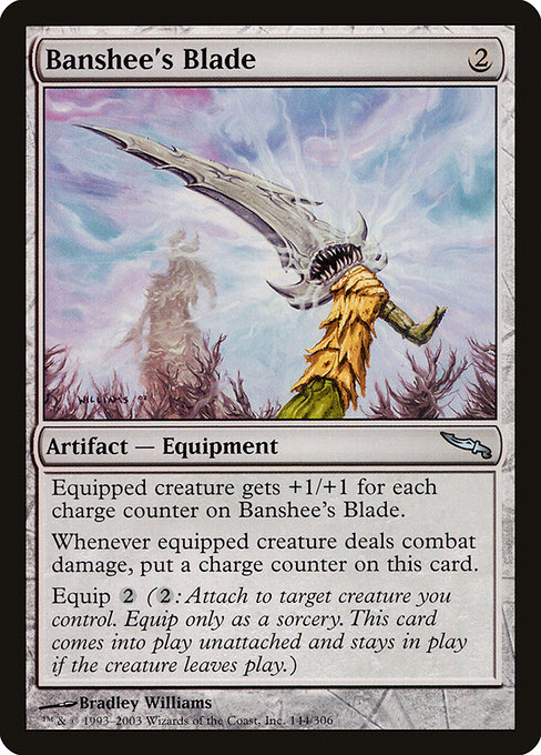 Magic the Gathering Card - Banshee's Blade - MTG Circle
