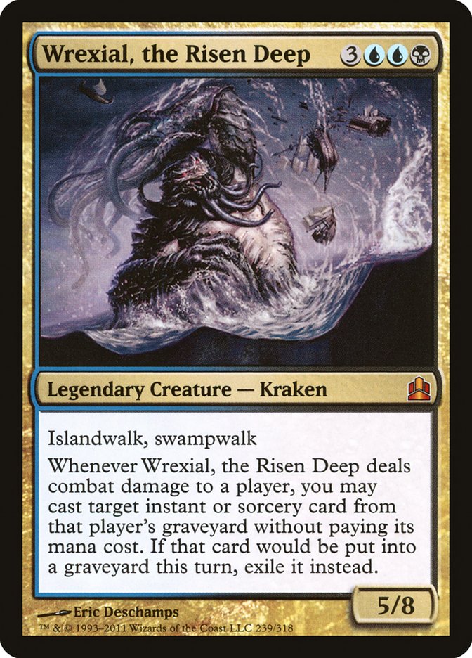 Magic the Gathering Card - Wrexial, the Risen Deep - MTG Circle