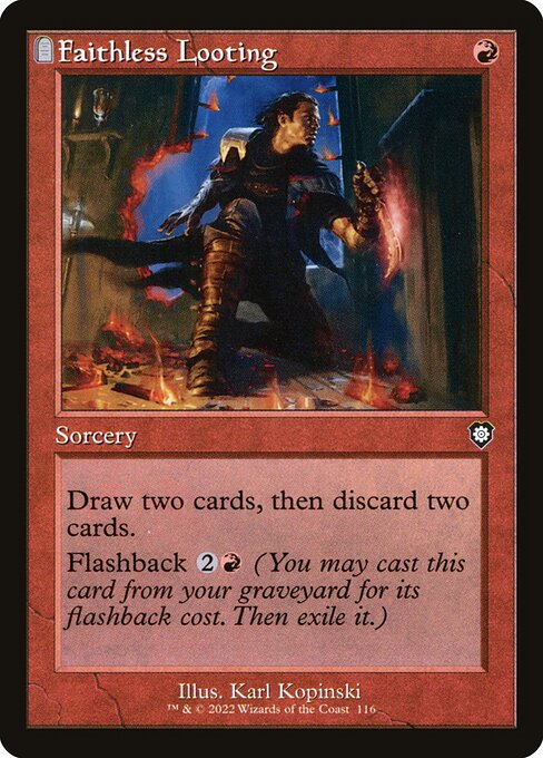 Magic the Gathering Card - Faithless Looting - MTG Circle